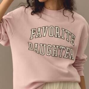 Favorite Daughter The Collegiate Sweatshirt size XS Light Pink